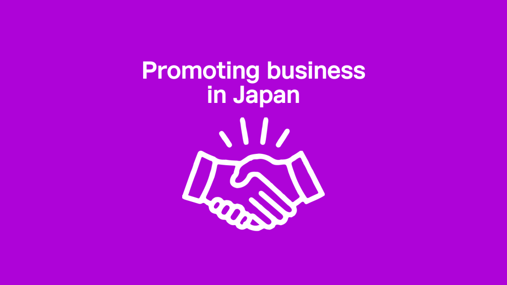 Promoting business in japan