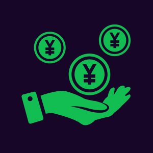 This image is a symbol of saving money, with hand holding 3 coins.