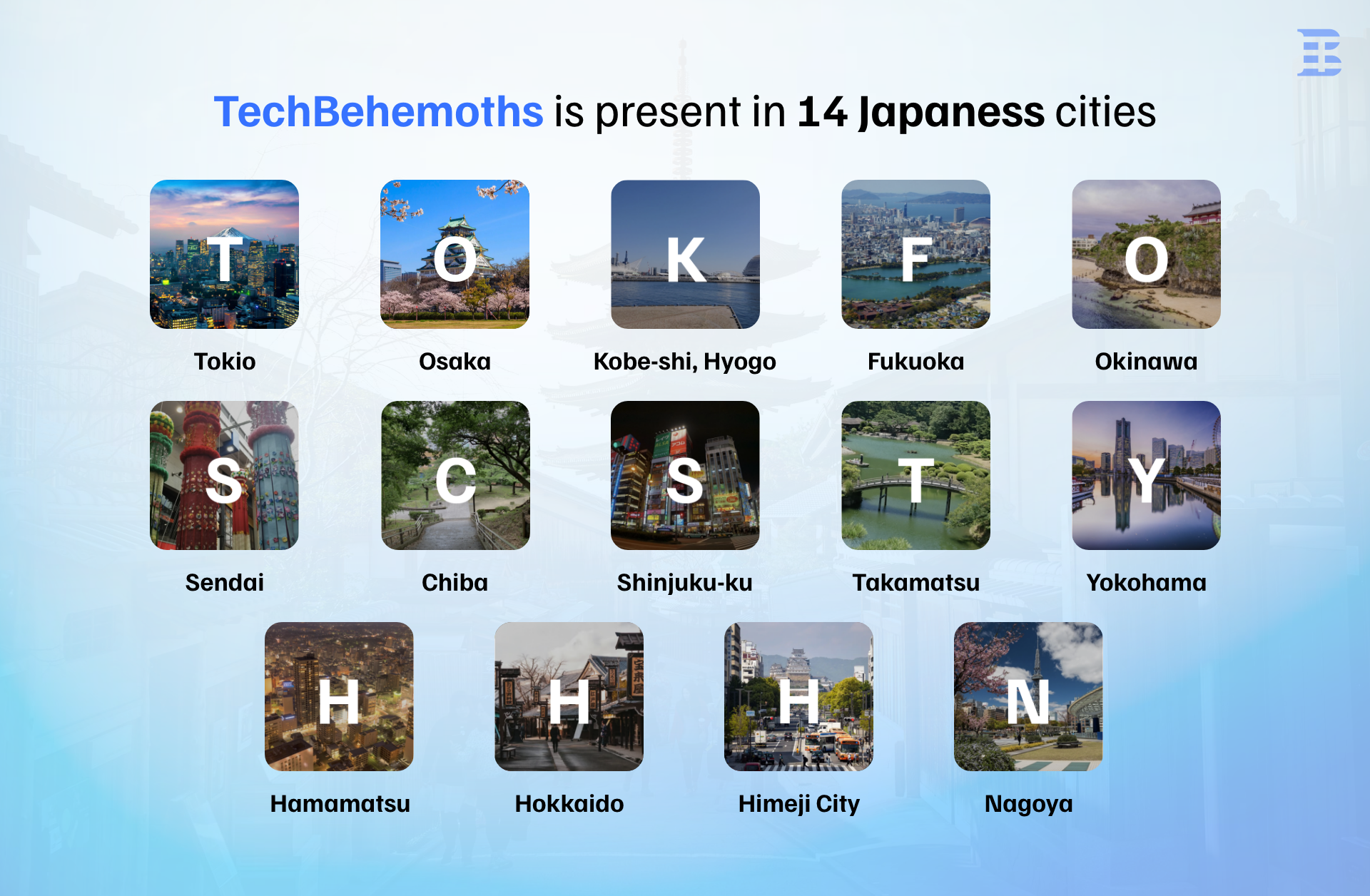 TechBehemoths are available across Japan